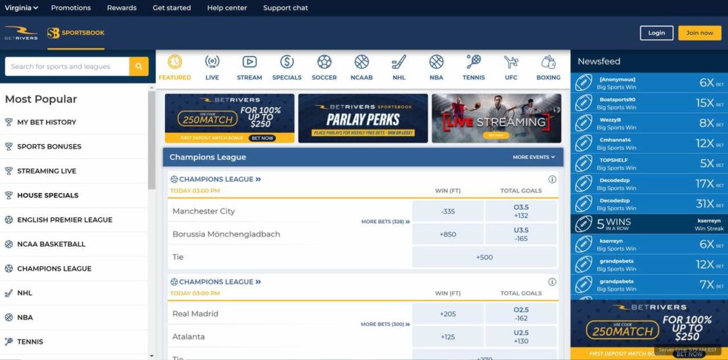 BetRivers US Online Sportsbook Review. SportsBettingGuide